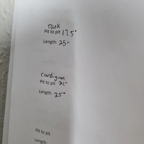 Exclusively Misook TwinSet Open Cardigan Tank Shell Knit red Black sz Small - Picture 7 of 9